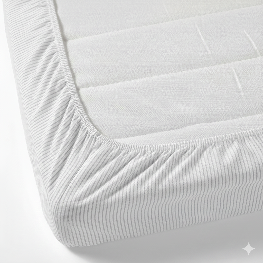 Fitted Bedsheet - Stripes - Micro Fabric