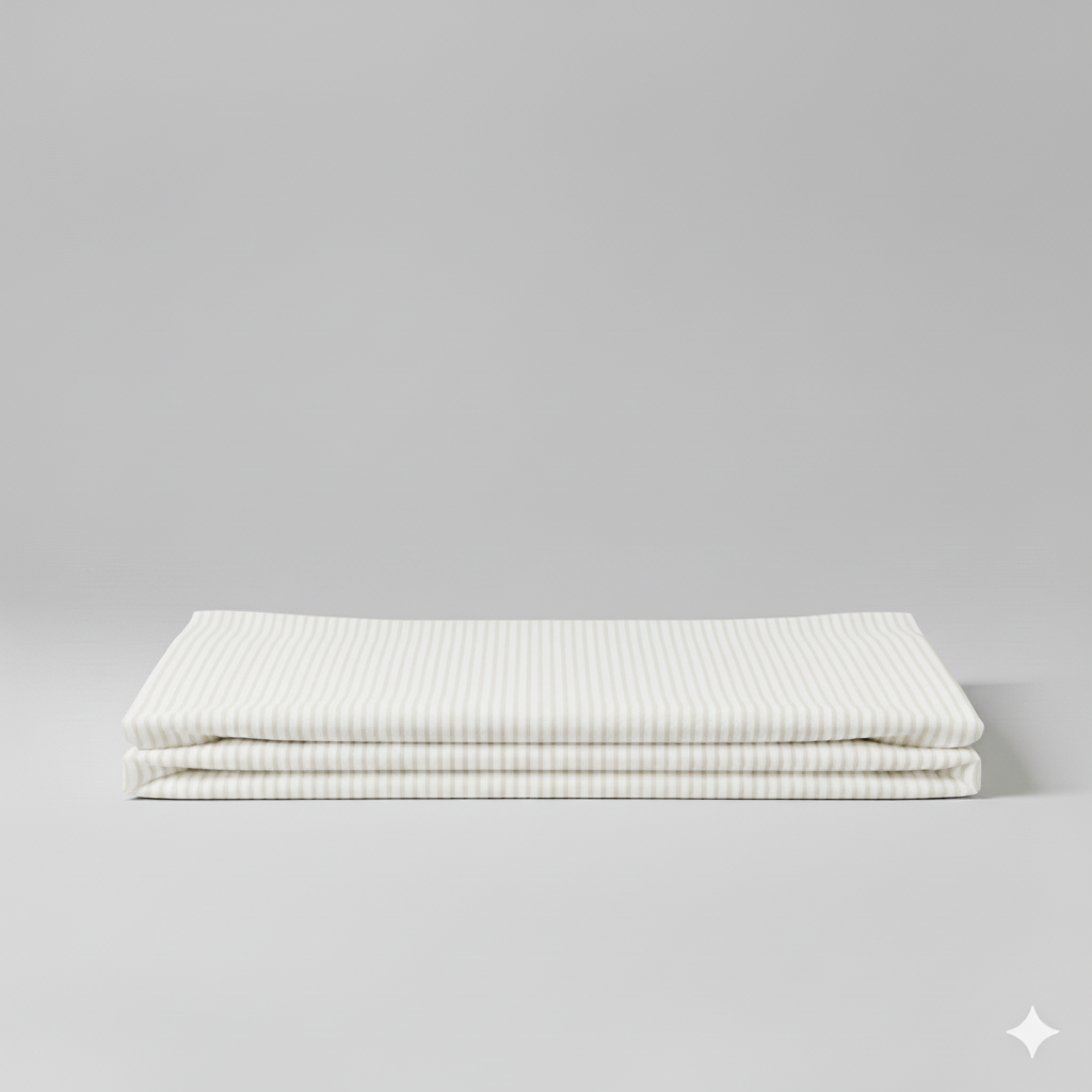 Fitted Bedsheet - Stripes - Mixed Cotton
